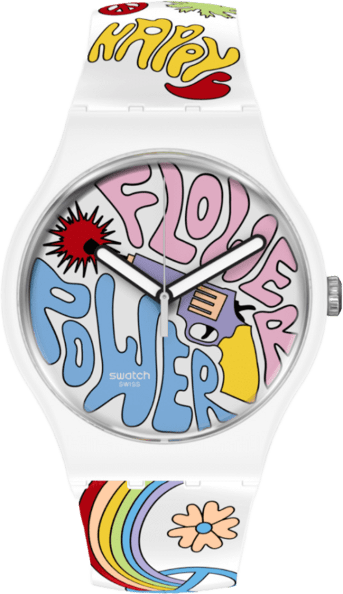 Swatch Bioceramic Flower Power Power Of Peace
