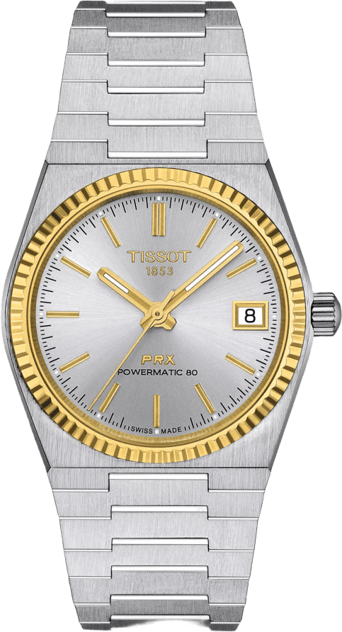 Tissot Tissot Prx Powermatic 80 35mm Steel And 18k Gold Bezel