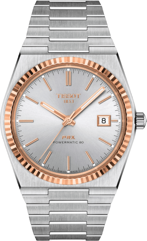 Tissot Tissot Prx Powermatic 80 Steel And 18k Gold Bezel
