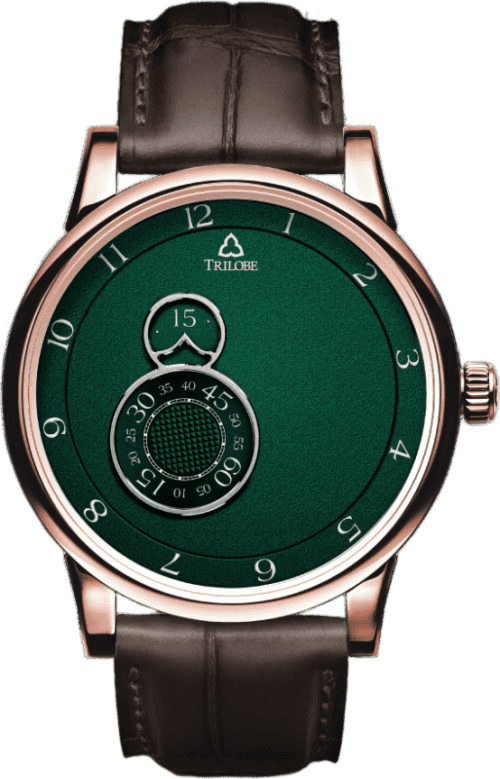Trilobe Nuit Fantastique, Grained Green, Rose Gold