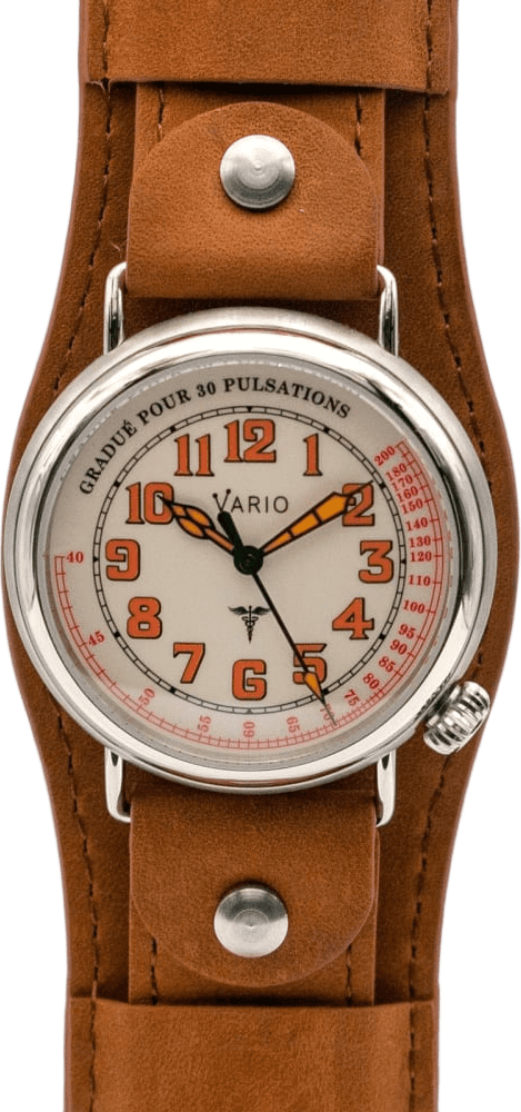 Vario 1918 Medic Cream Dial with Orange Lume