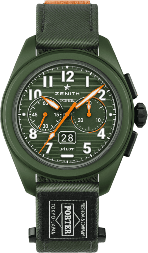 Zenith Pilot Big Date Flyback Porter