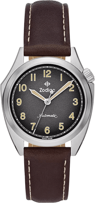 Zodiac Field Olympos Automatic Leather Watch