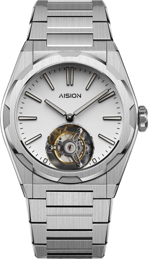 AISION Tourbillon - Modern Minimalism Dial - White