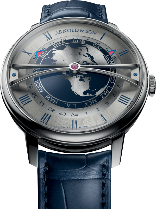 Arnold & Son World Time Globetrotter 42 Steel