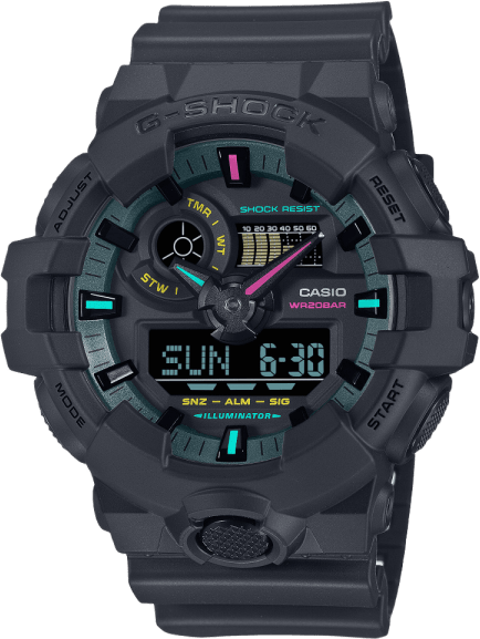 Casio Analog-digital Ga-700 Series