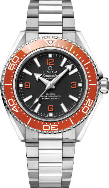 Omega Seamaster Planet Ocean 600M Co-Axial 42 Stainless Steel - Orange / Black / Bracelet