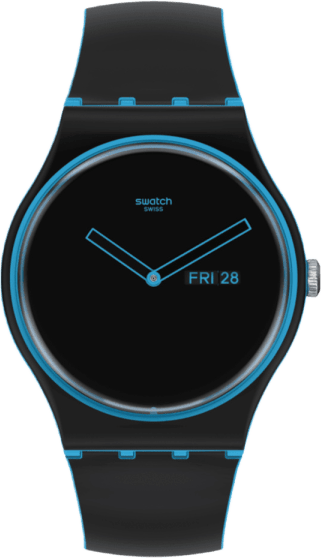 Swatch Monthly Drops Minimal Line Blue