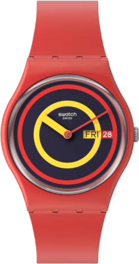 Swatch The January Collection Swatch Concentric Red