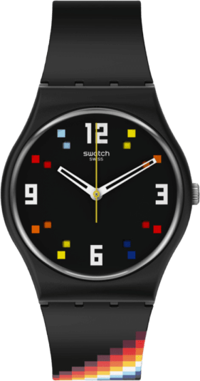 Swatch The March Collection Black Carousel Squares
