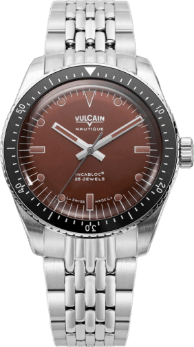 Vulcain Skindiver Nautique - Brown