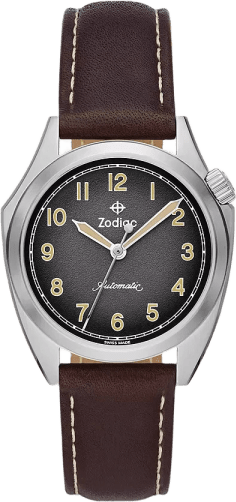 Zodiac Field Olympos Automatic Leather Watch