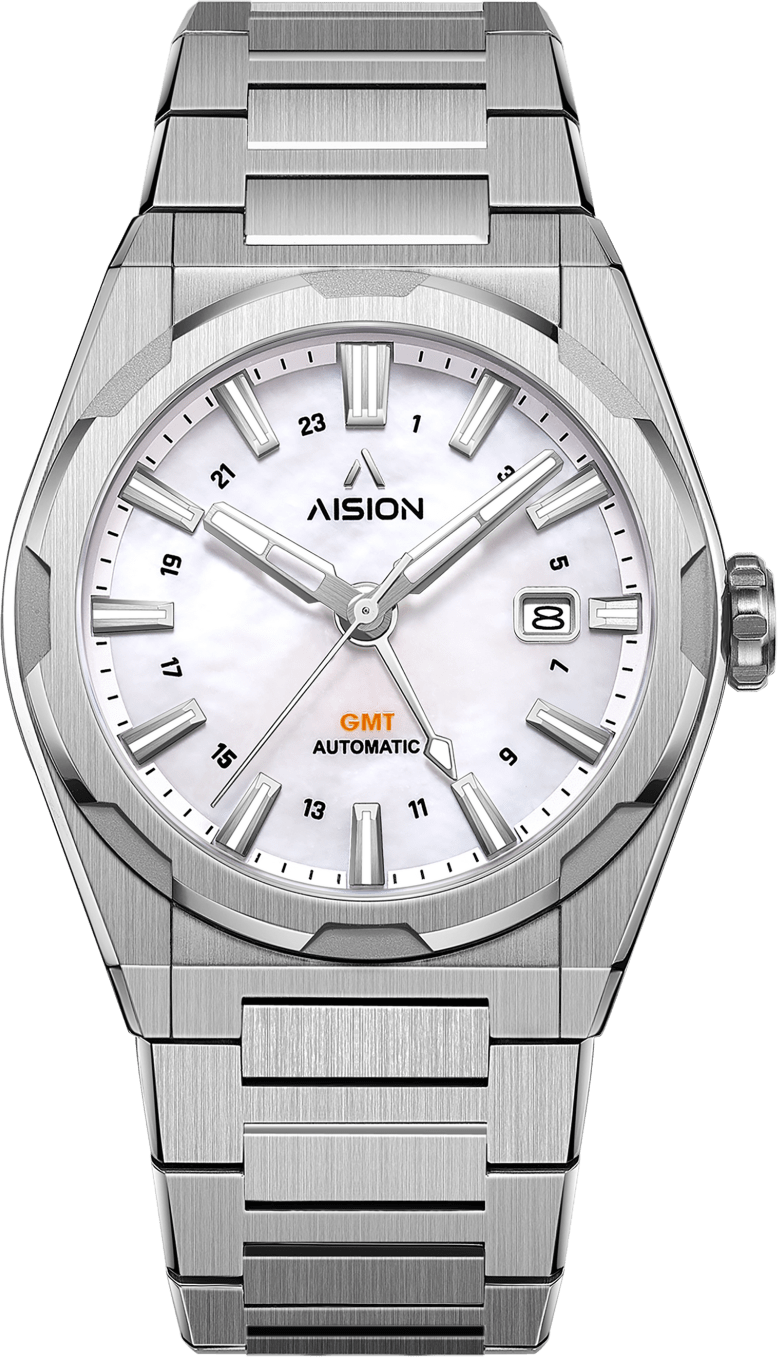 AISION HANG GMT - White MOP Dial