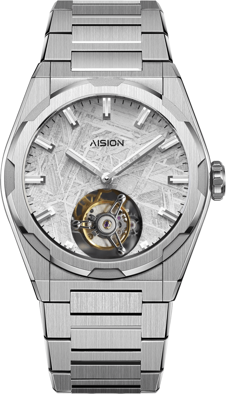 AISION Tourbillon - Meteorite Dial - Silver