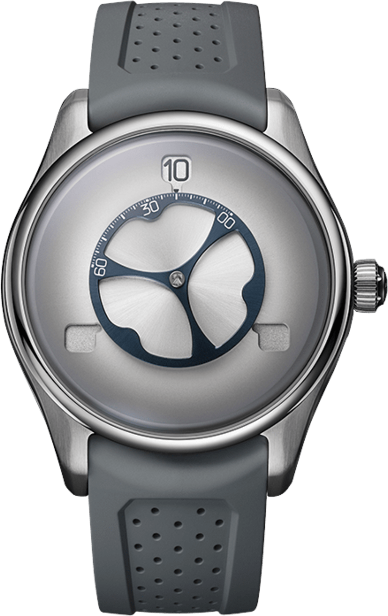 H. Moser & Cie. Pioneer Flying Hours White Fumé