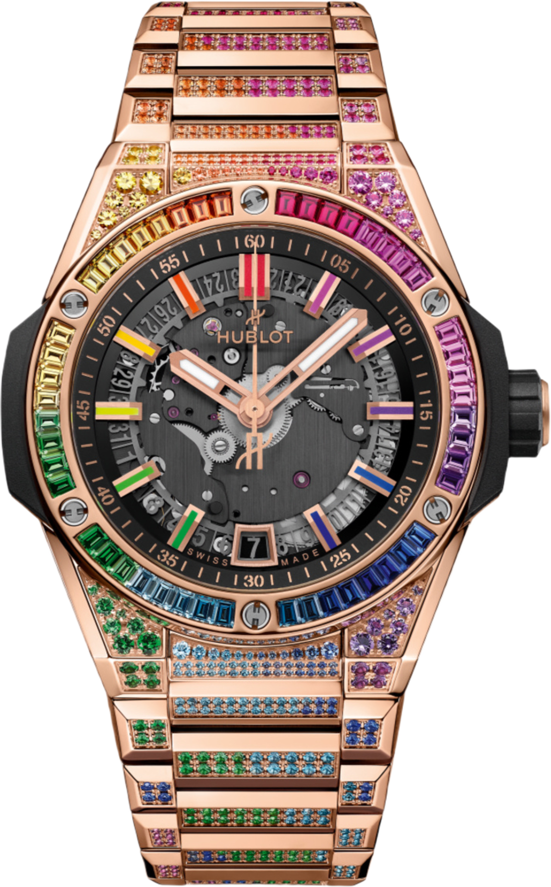 Hublot Big Bang Integrated Time Only King Gold Rainbow