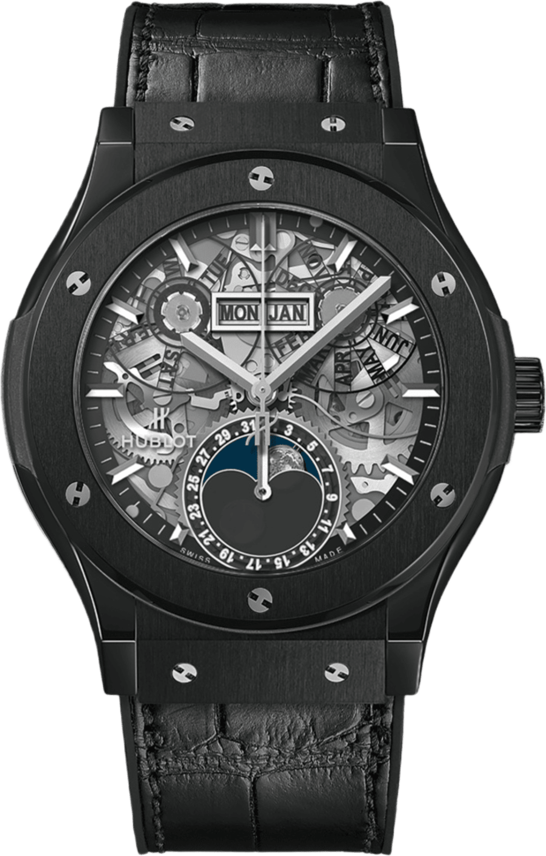 Hublot Classic Fusion Aerofusion Moonphase Black Magic