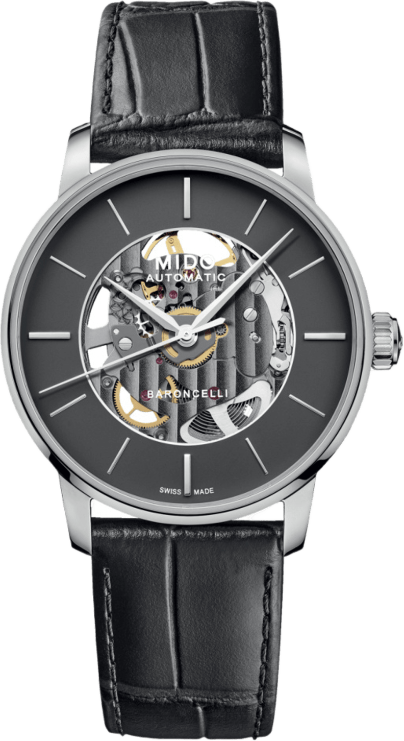 Mido Baroncelli Signature Skeleton