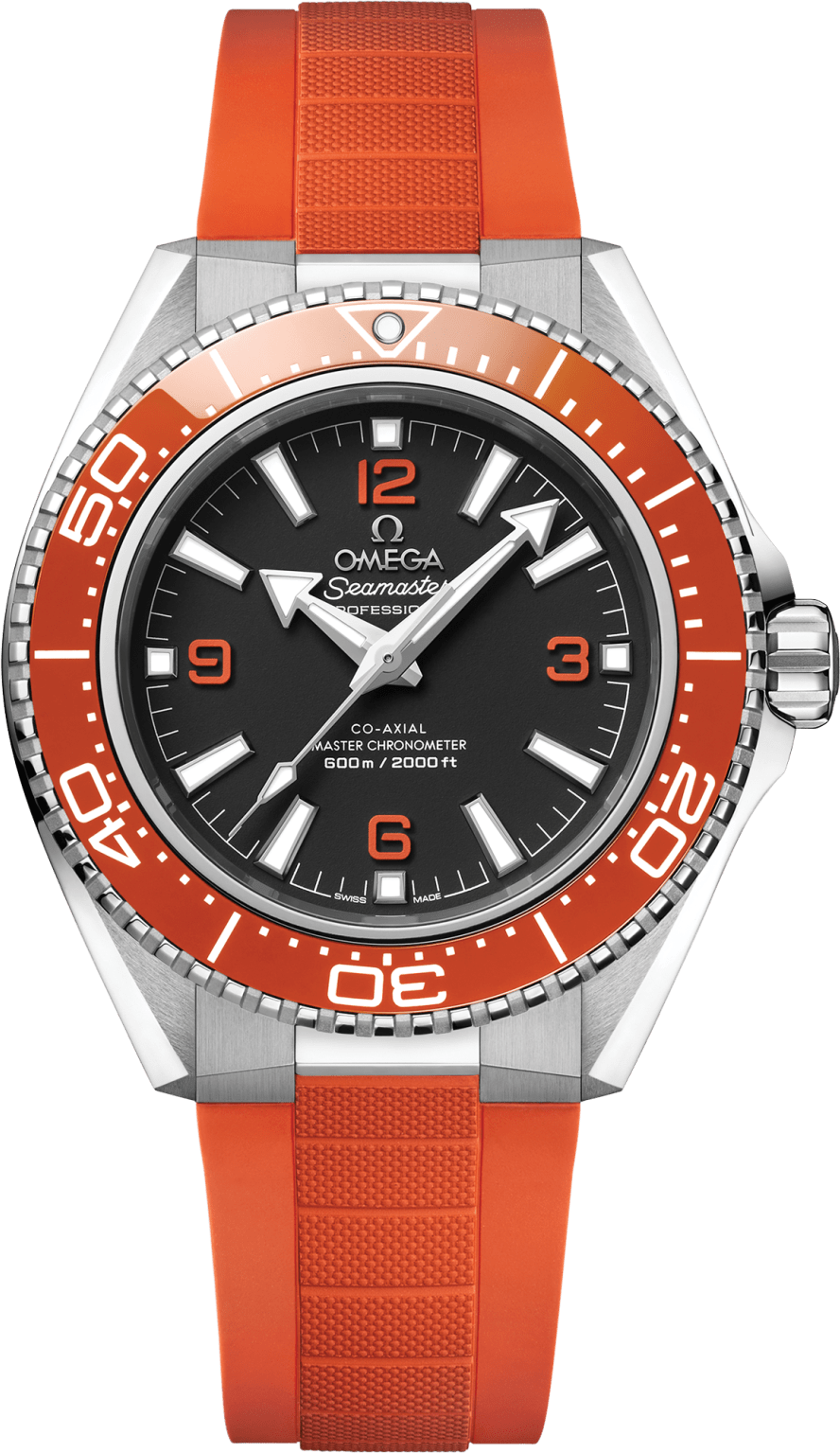Omega Seamaster Planet Ocean 600M Co-Axial 42 Stainless Steel - Orange / Black / Rubber