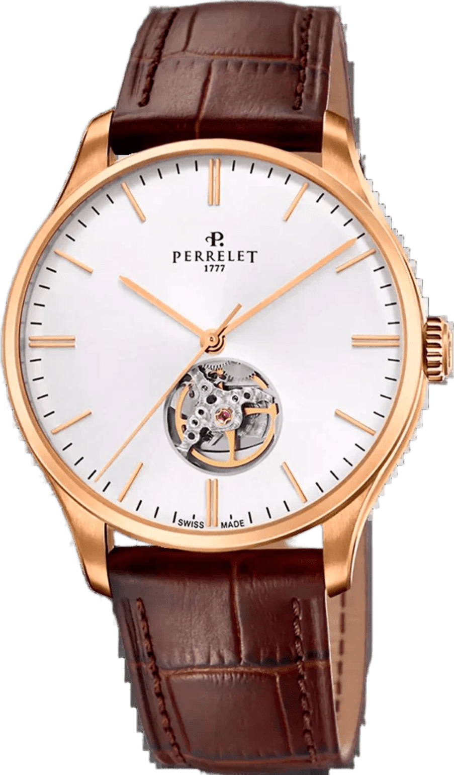 Perrelet Weekend Open Heart Silver