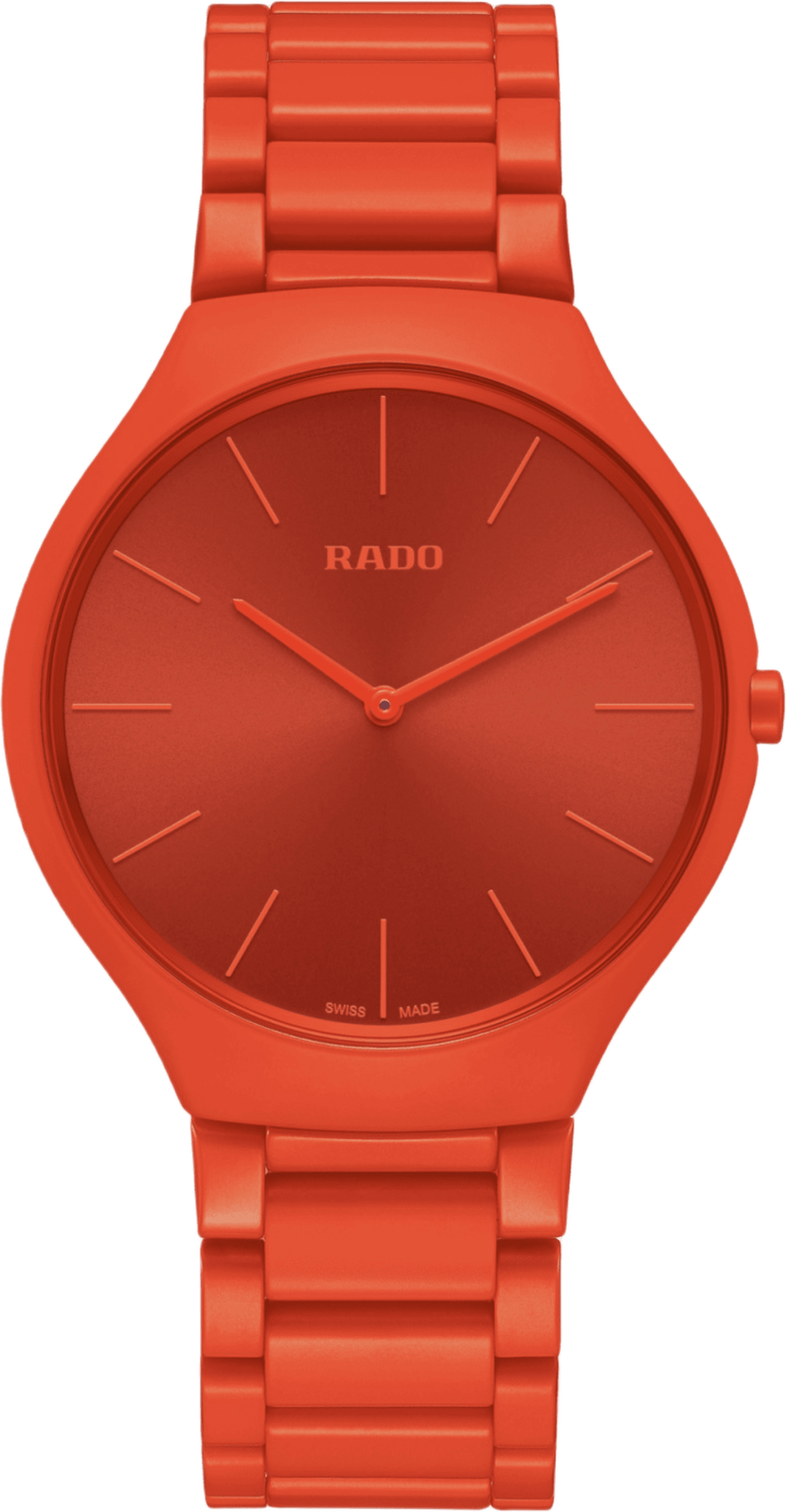 Rado True Round Thinline Les Couleurs™ Le Corbusier Powerful Orange 4320s
