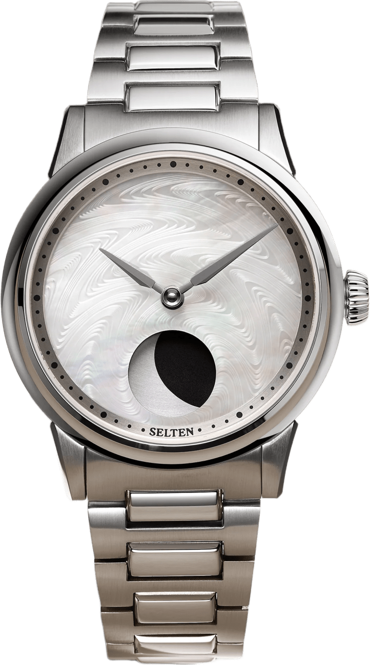 Selten M1 Moonphase - CNC Guilloche (White MoP)