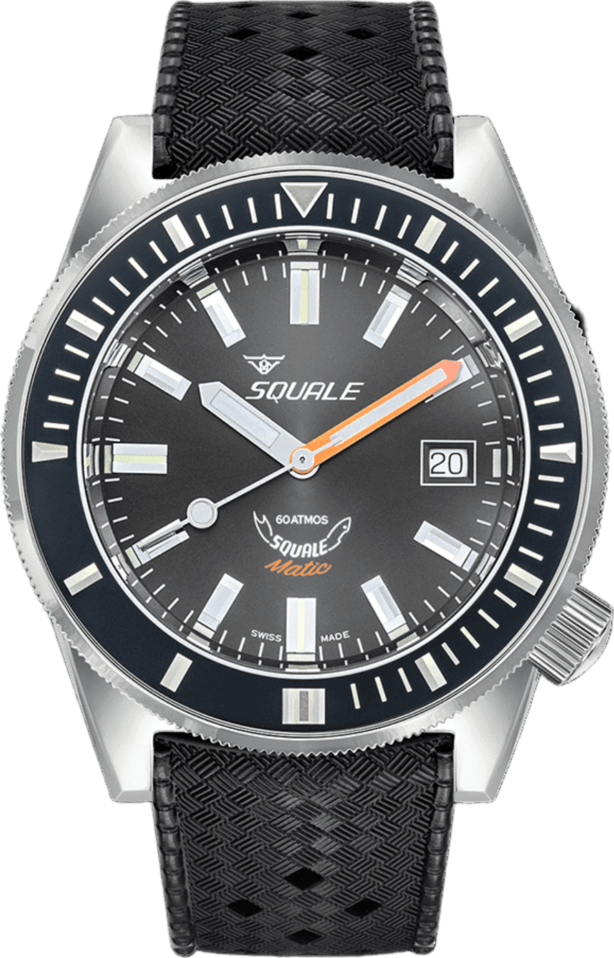 Squale Matic Grey Rubber