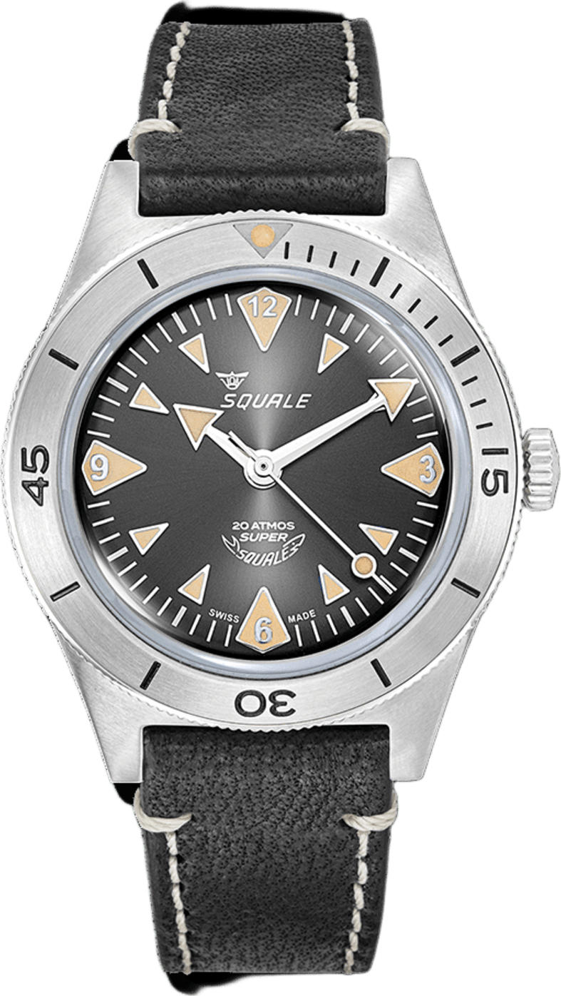 Squale Super-Squale Big Arrows Black Leather