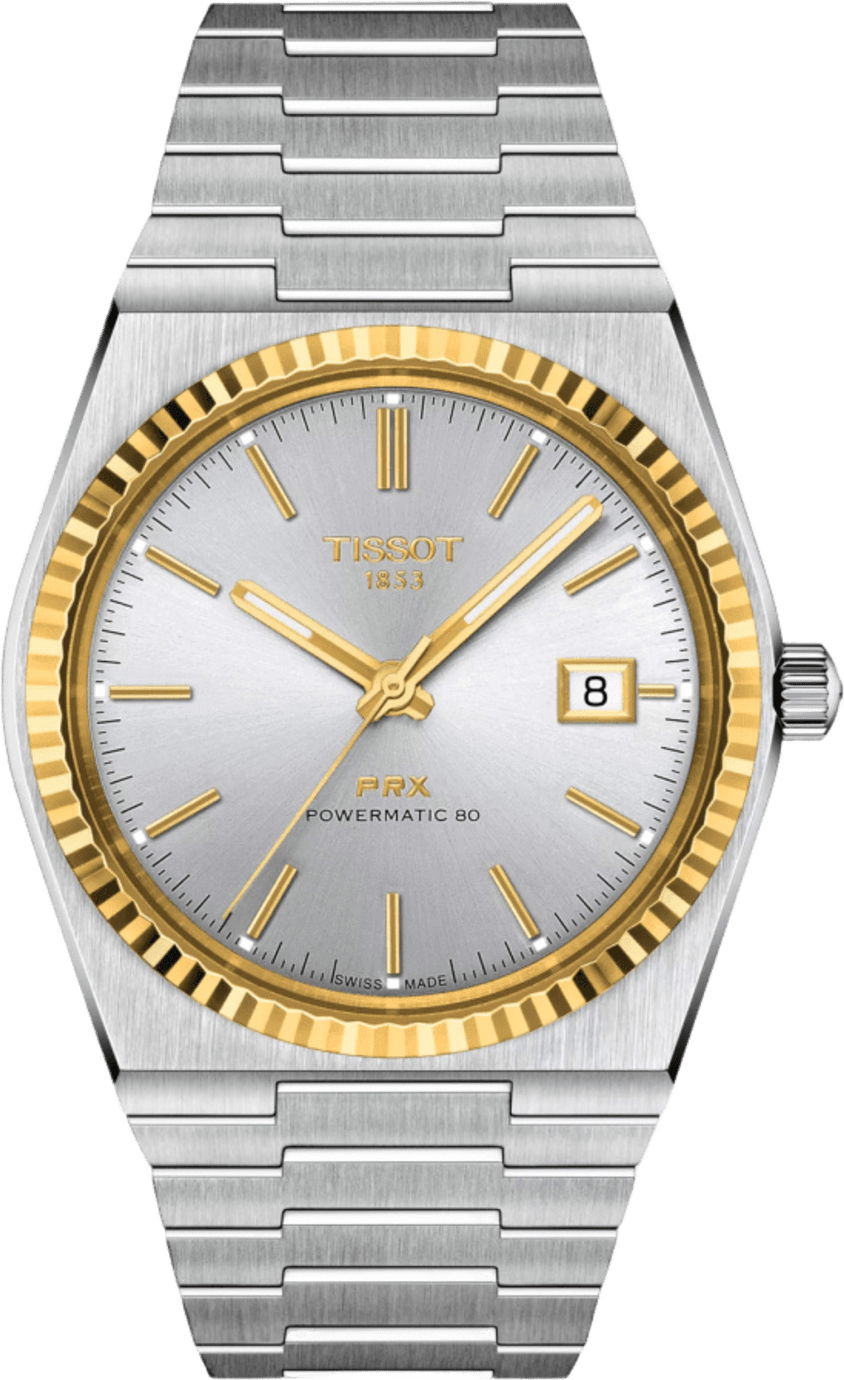 Tissot Tissot Prx Powermatic 80 Steel And 18k Gold Bezel