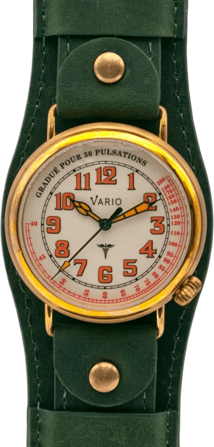 Vario 1918 Medic Brass Cream Dial with Orange Lum