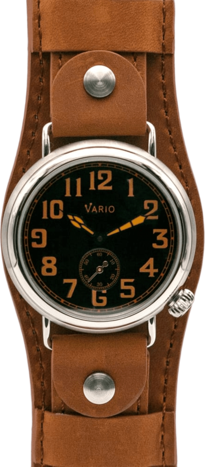 Vario 1918 Trench Black Dial with Orange Lume