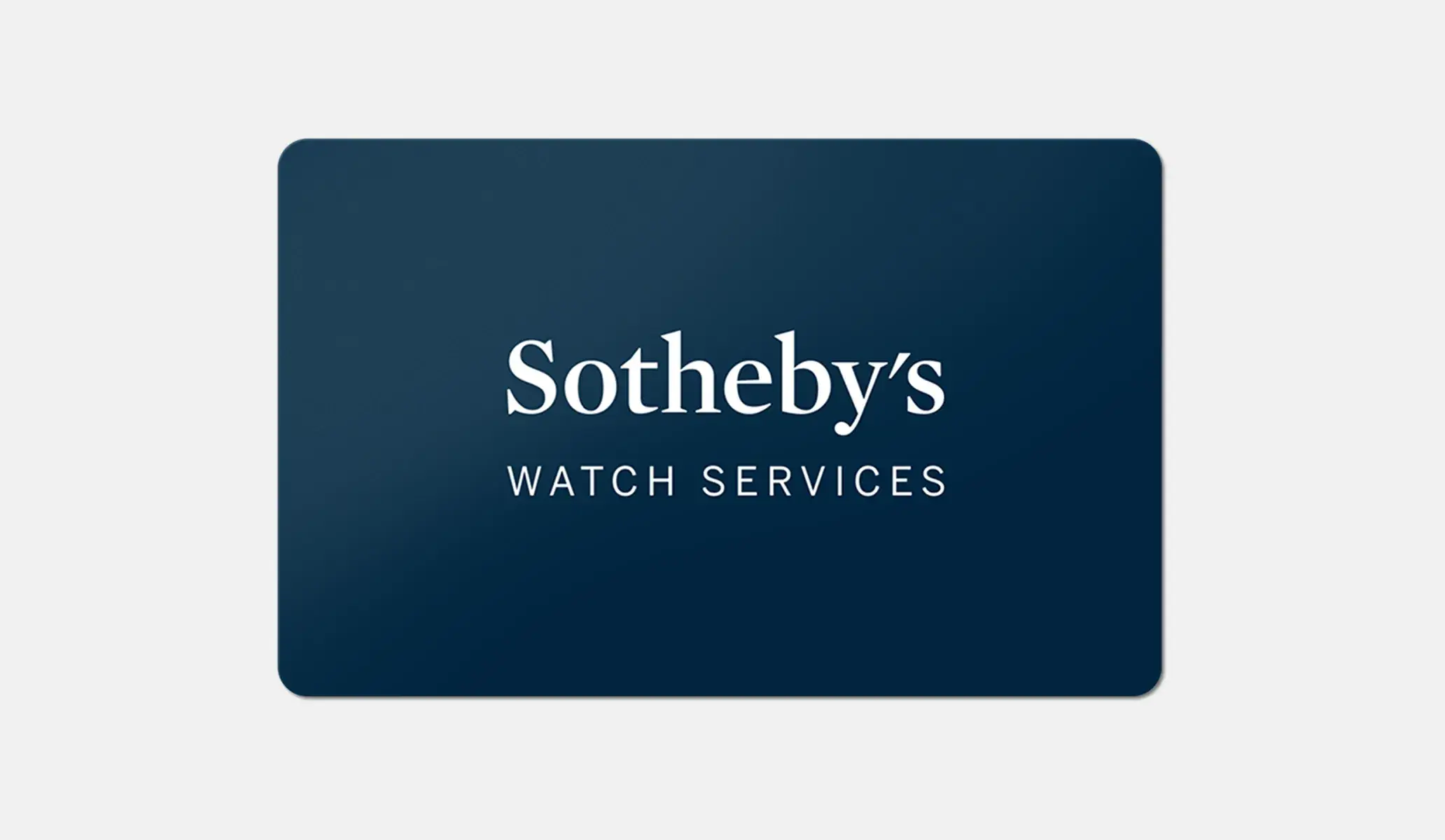 Sothebys warranty card
