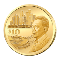 LKY100 commemorative coin reverse