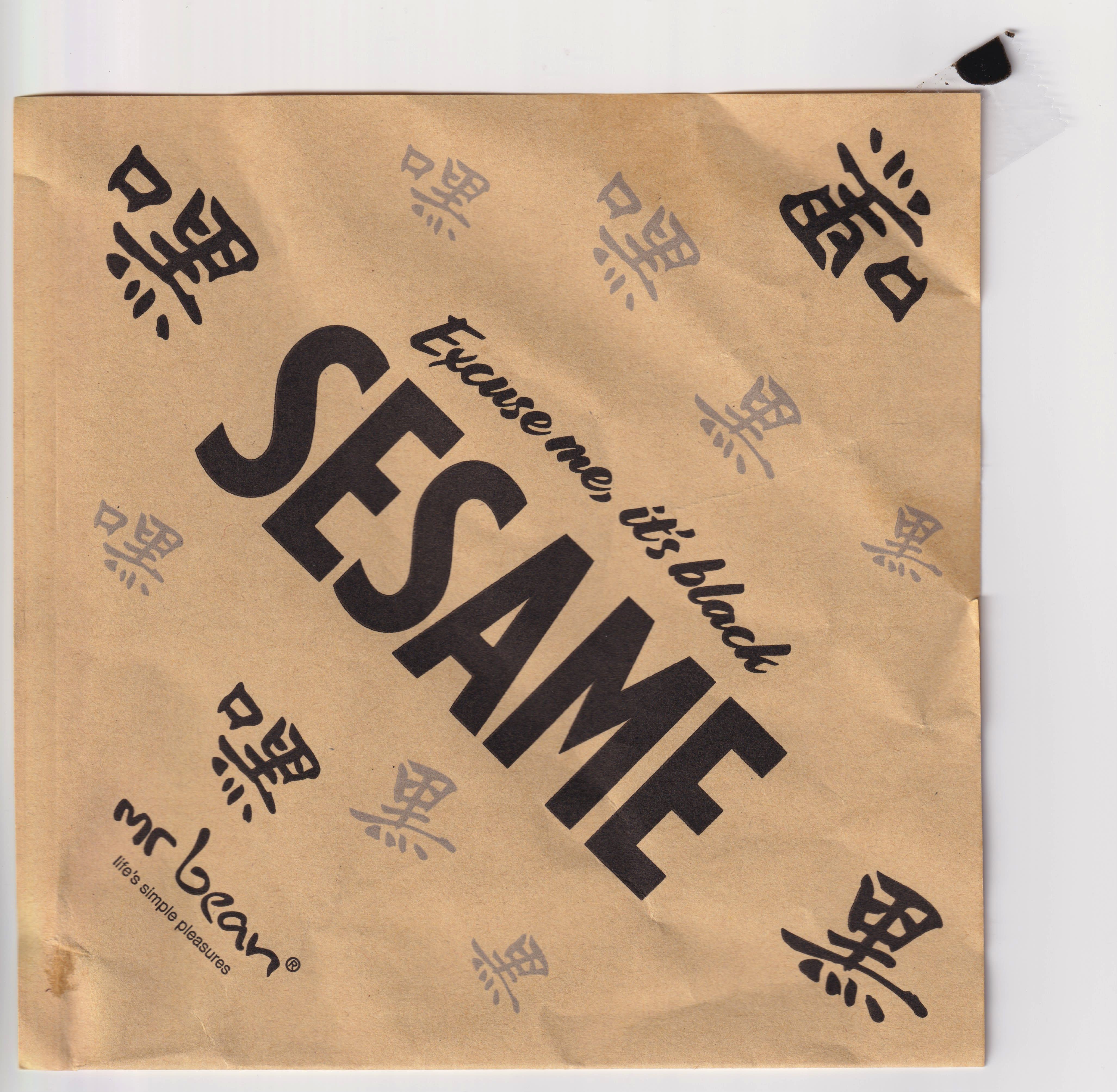 Mr Bean black sesame pancake wrapper