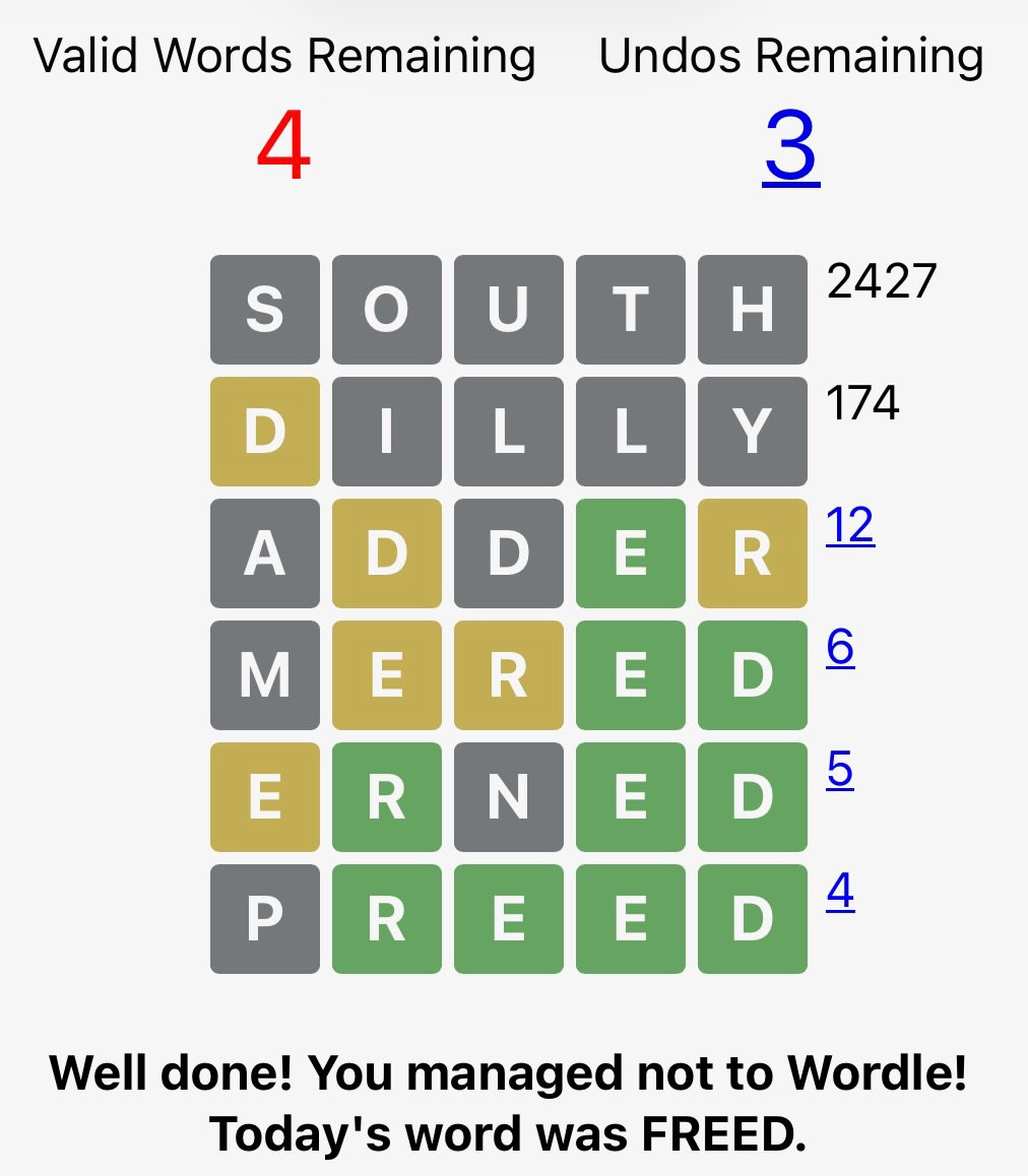 Don't Wordle: FREED