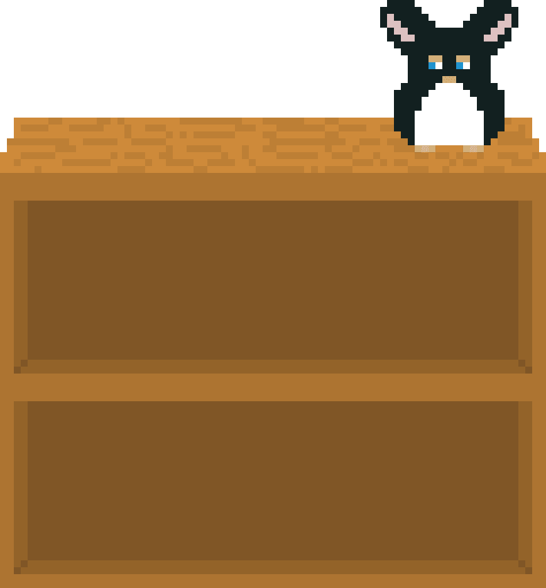 a bookshelf