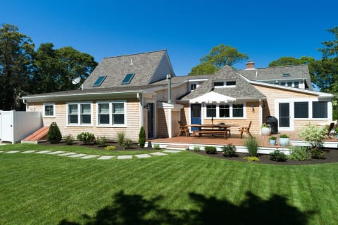 Deck and Manicured Yard