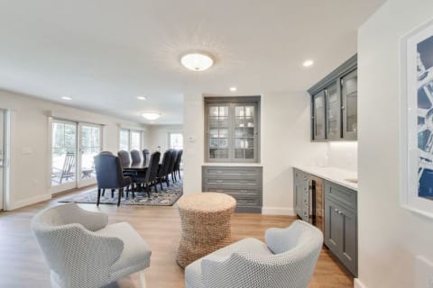 Bar Area Leading to the Dining Room.