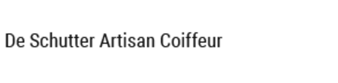 De Schutter Artisan Coiffeur