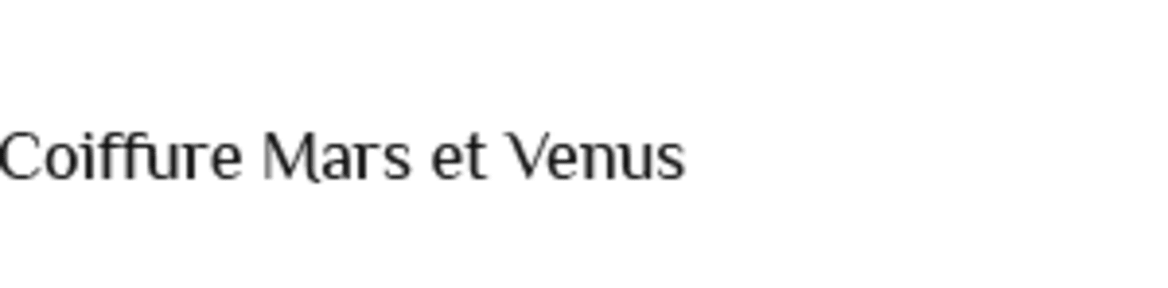 Coiffure Mars et Venus