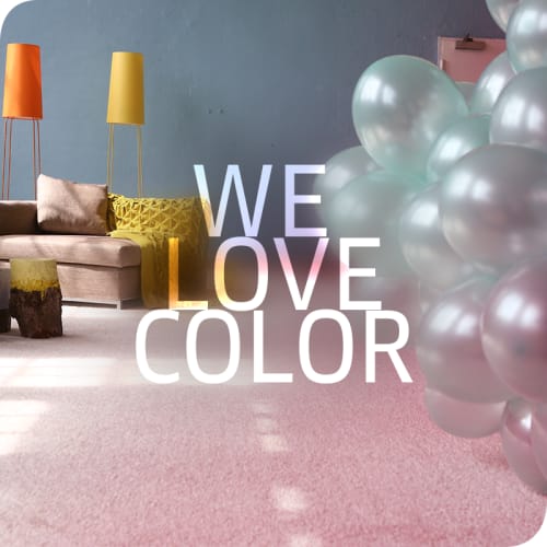 affiche "we love color"