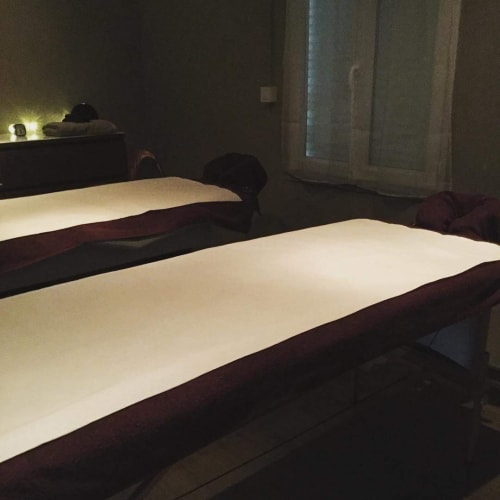 Les tables de massage de l'institut de beauté l'Eveil des Sens 