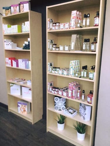 Les produits mis en vente dans l'espace boutique