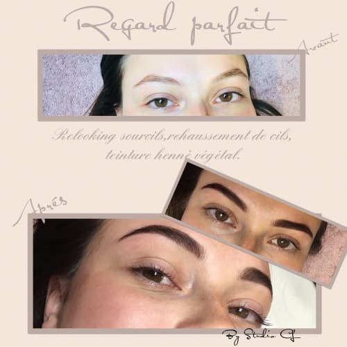 Relooking sourcils et rehaussement des cils