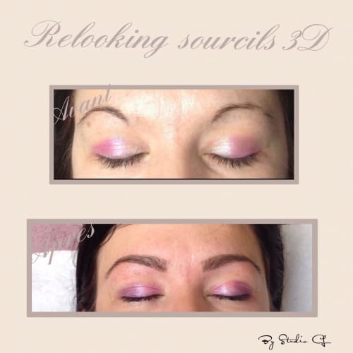 Relooking sourcils 3D