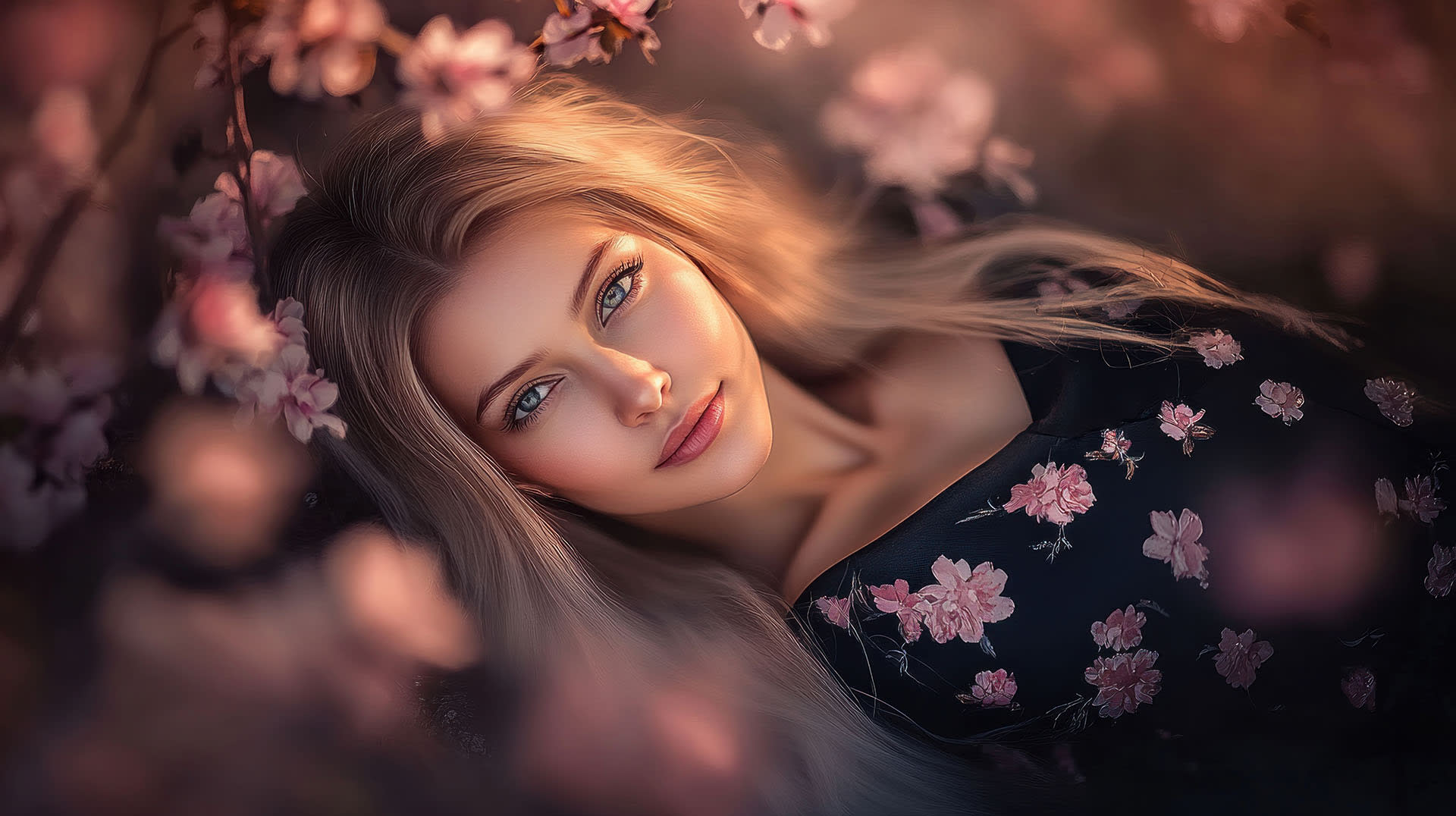 Femme élégante thème Noël