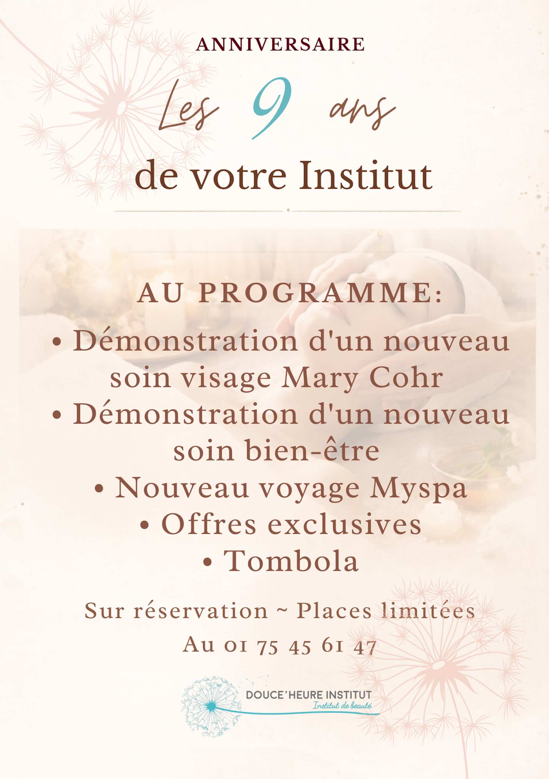 Offre du mois Douce Heure Institut