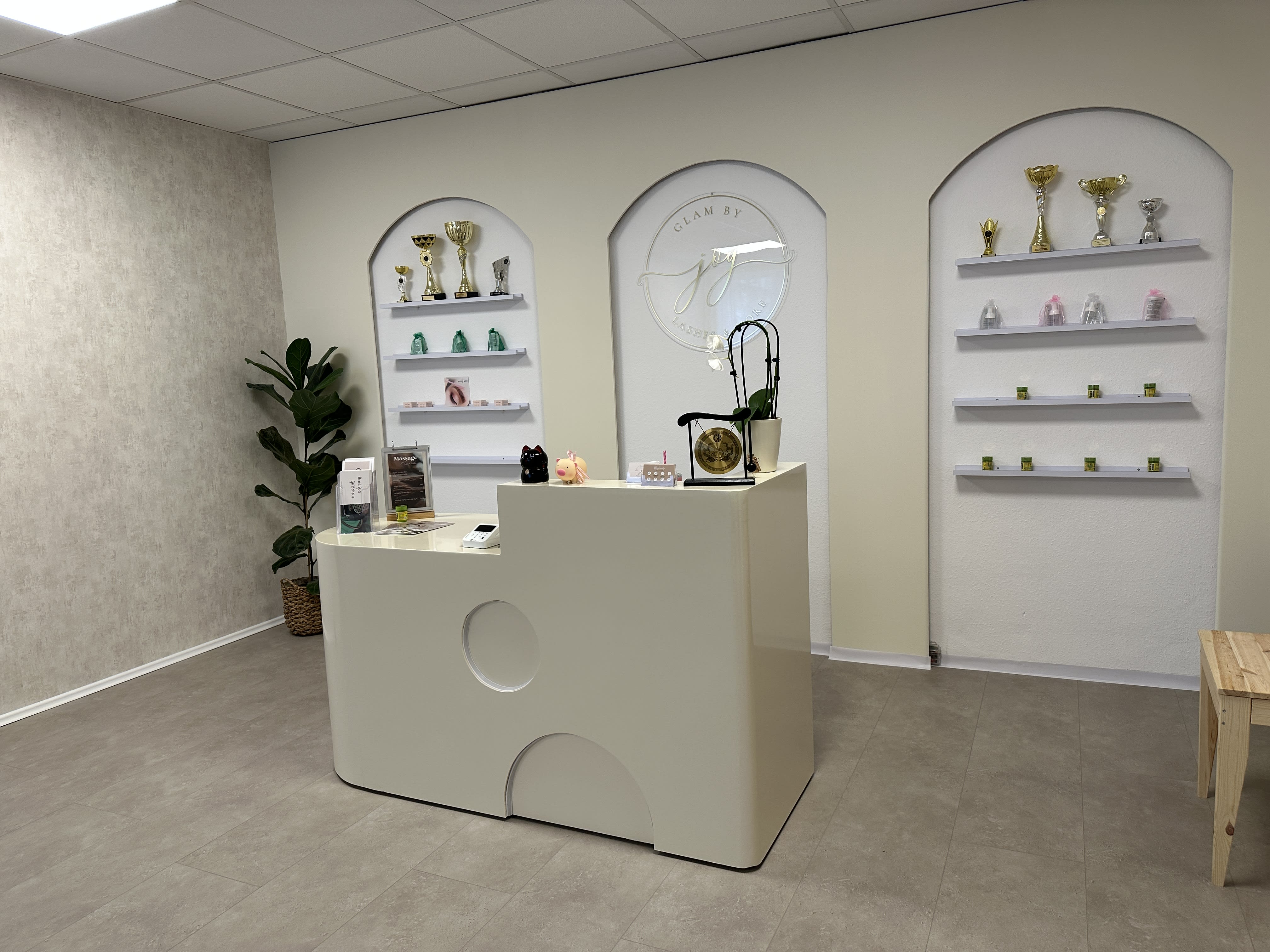 Empfangsbereich von Glam by Joy in Hannover