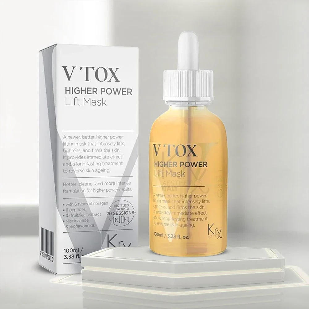 KRX V-Tox Higher Power Lift Mask met verpakking