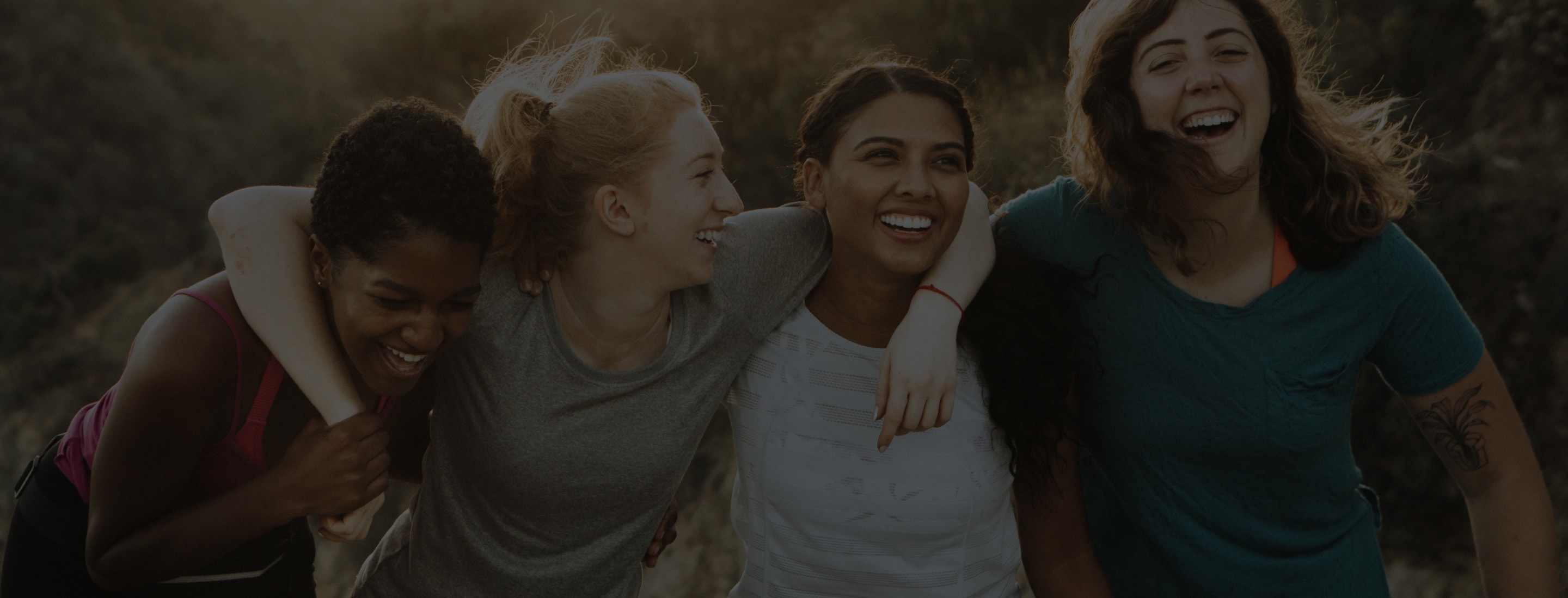 Group of friends laughing
